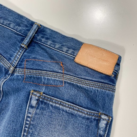 Purple Brand P-003 - Indigo Vintage Distressed crop mens size 32x23 - Picture 7 of 9